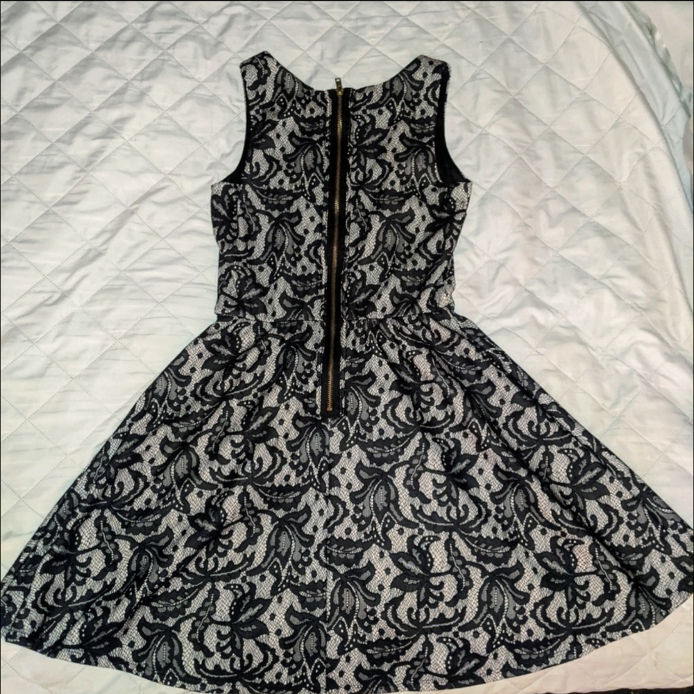 HeartSoul black and nude lace dress - Picture 3 of 3
